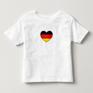 Pride Red Blwck Guld Heart Emblem T Shirt