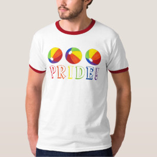 Pride Regnbåge Beach Boll Beachball sommartee T Shirt