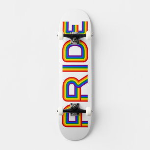 Pride Regnbåge Brev Mini Skateboard Bräda 18,5 Cm