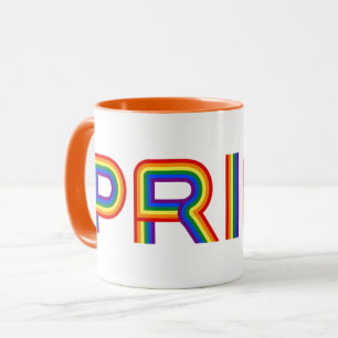 Pride Regnbåge Brev Mugg