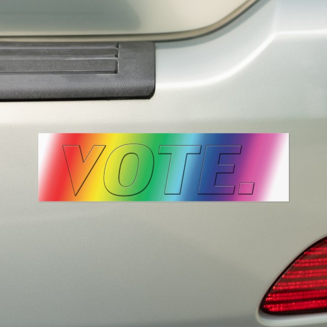 pride regnbåge färg - Bumper Sticker Bildekal (På Bil)