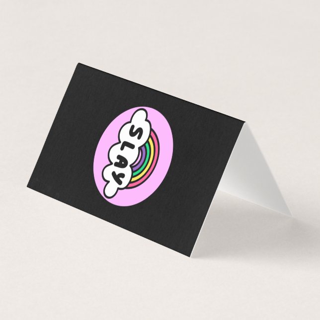 Pride-regnbåge färg med moln. kort (Framsida)