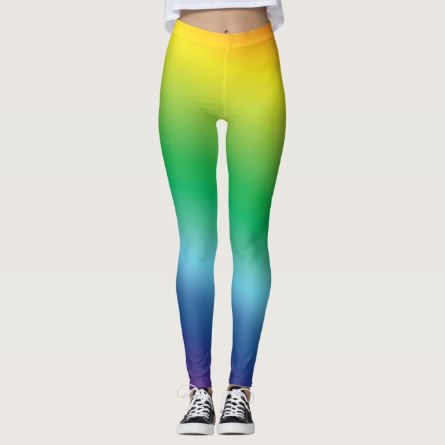 pride regnbåge flagga färg lgbt lgbtq leggings (Framsida)