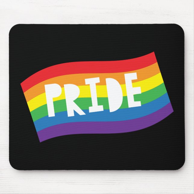 Pride Regnbåge Flagga Musmatta (Framsidan)