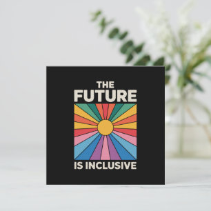 Pride regnbåge Framtiden är inkluderande HBTQ Inbjudningar