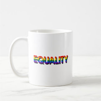 Pride regnbåge jämlikhet kaffemugg