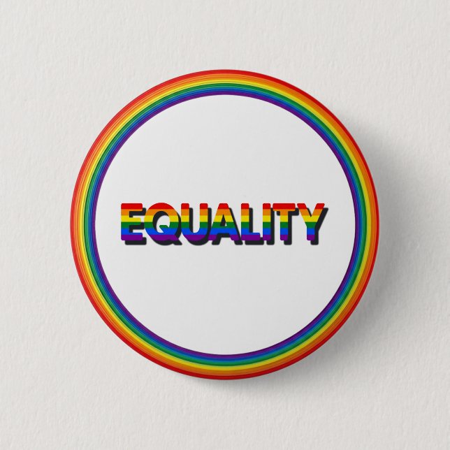 Pride Regnbåge Jämlikhet Knapp (Framsida)