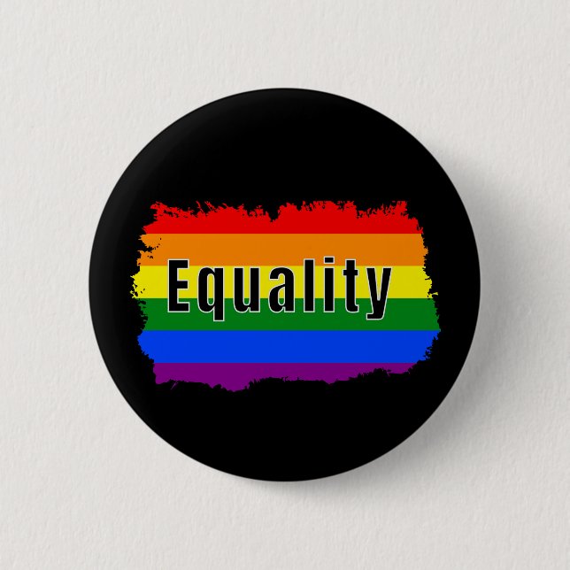 Pride Regnbåge Jämlikhet Knapp (Framsida)