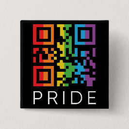 Pride Regnbåge QR-kod LGBTQIA+ Knapp