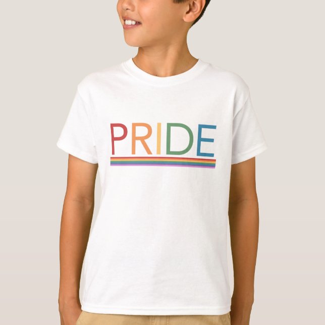 PRIDE Regnbåge T-Shirt (Framsida)