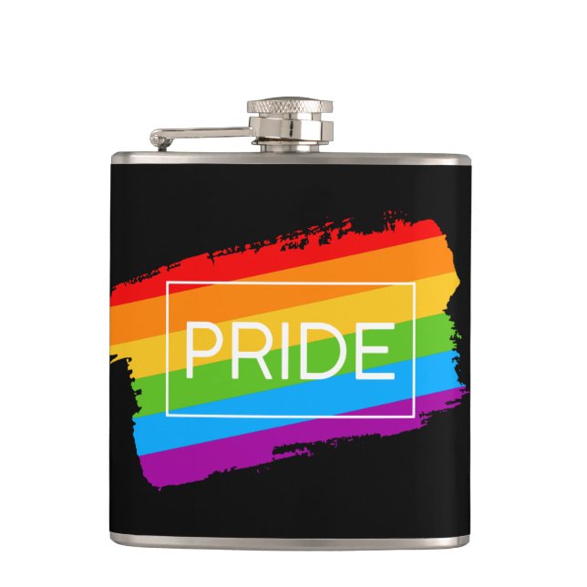Pride Regnbågregat Fickplunta (Framsidan)