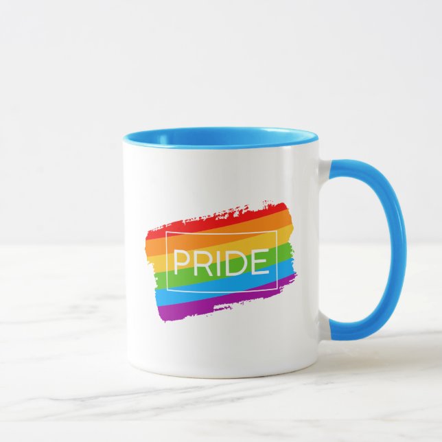 Pride Regnbågregat Mugg (Höger)