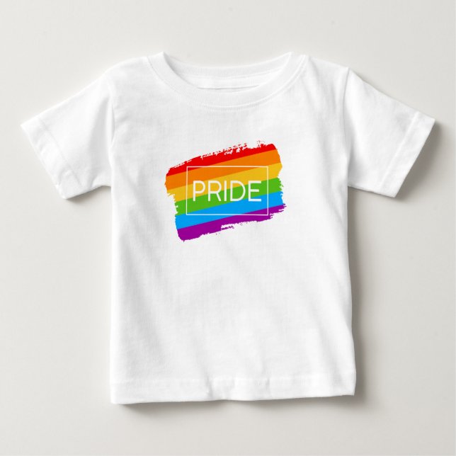 Pride Regnbågregat T Shirt (Framsida)