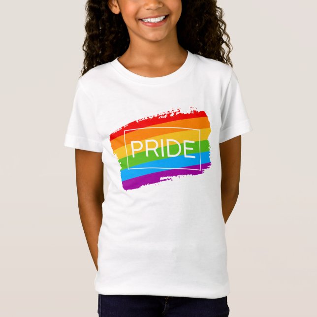 Pride Regnbågregat T Shirt (Framsida)