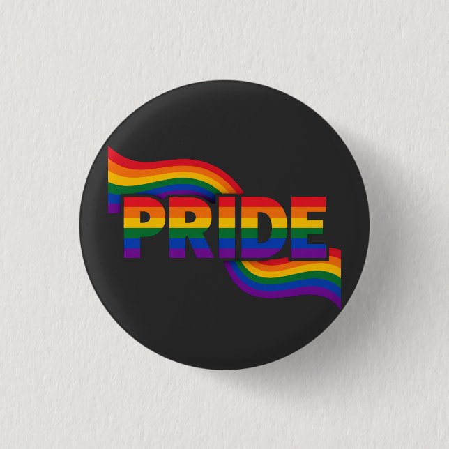 Pride Regnbågsfirande Knapp (Framsida)