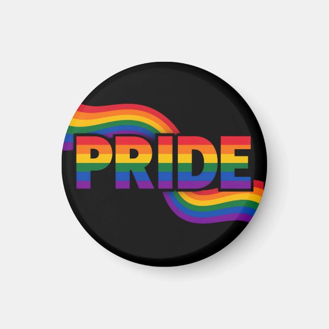 Pride Regnbågsfirande Magnet (Framsidan)