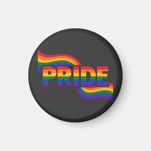 Pride Regnbågsfirande Magnet (Framsidan)