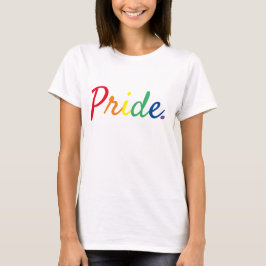 Pride regnbågsskript t shirt