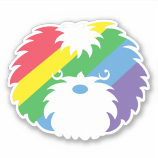 Pride Sammy Hund Vinyl Sticker Klistermärken