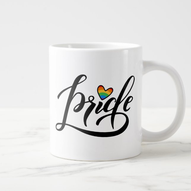 Pride Script Heart Jumbo Mugg (Höger)