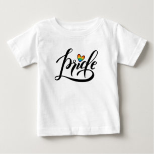 Pride Script Heart T Shirt
