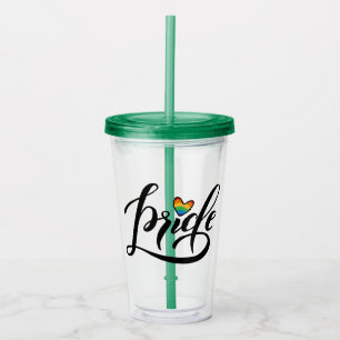 Pride Script Heart Take Away Mugg