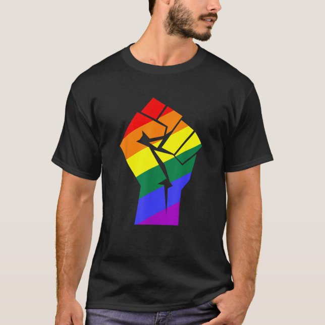 Pride Shirt LGBTQ Regnbågsslutprodukt T Shirt (Framsida)