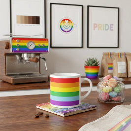Pride Shot: Regnbågsflagga Espressomugg