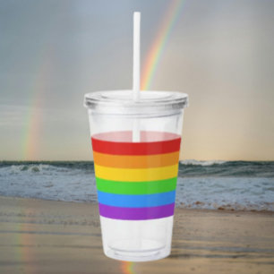 Pride Sipper: Regnbågsflagga Take Away Mugg