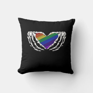 Pride - Skeleton Händer Hjärtat Klassiskt Kudde