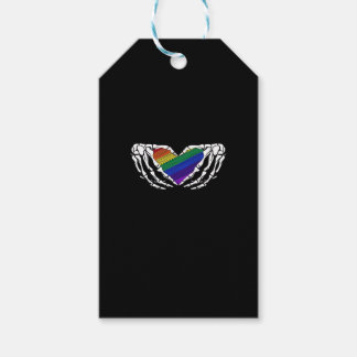 Pride - Skeleton Händer Hjärtat Klassiskt Presentetikett