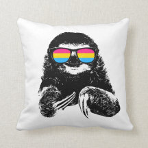 Pride Sloth Pansexuell Flagga Solglasögon