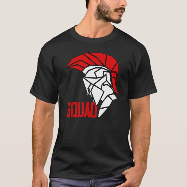 Pride Spartan Helmet Spartan Squad T Shirt (Framsida)