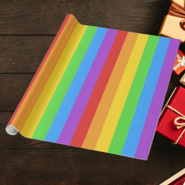 Pride Spectrum: Regnbågsflagga Presentpapper (Skapare uppladdad)