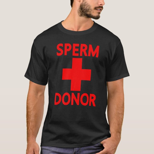 Pride Sperm Donor Dispenser Halloween Costume Mana T Shirt (Framsida)