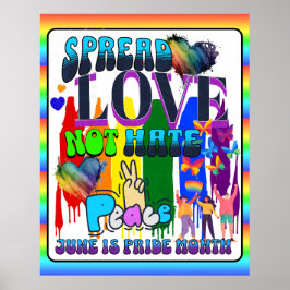 Pride | Sprid Kärlek inte Hat Poster