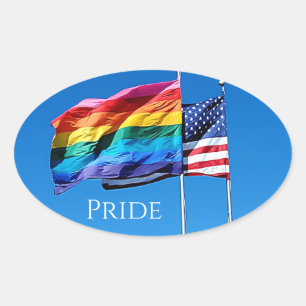 "Pride" - Stickers Ovalt Klistermärke