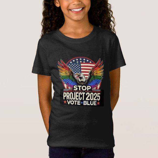 Pride - stopp 2025 - Röstblått T Shirt (Framsida)