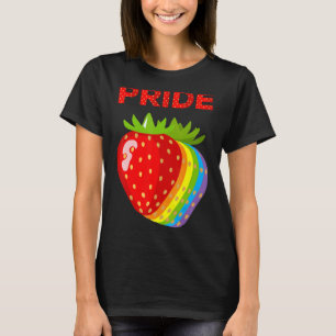 Pride Strawberry Lgbt Q Gay pride Proud Ally Human T Shirt