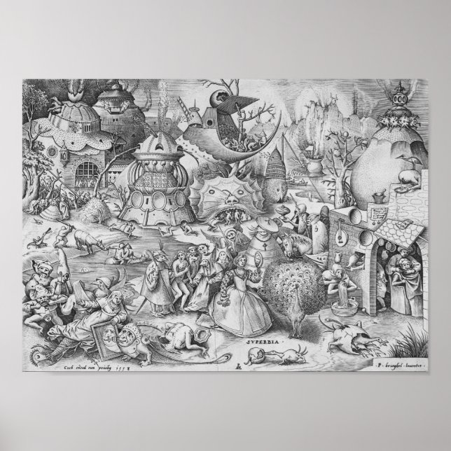 Pride (superbia), de sju dödliga sinnen poster (Framsidan)