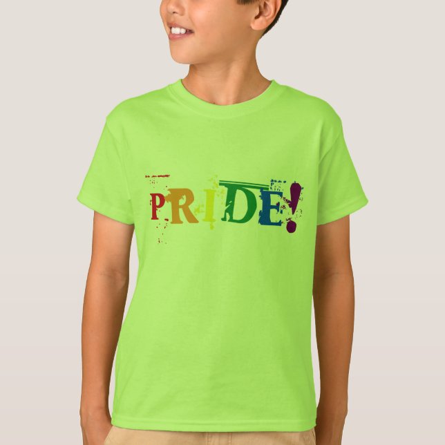 Pride T-Shirt för hbt-regnbåge (Framsida)