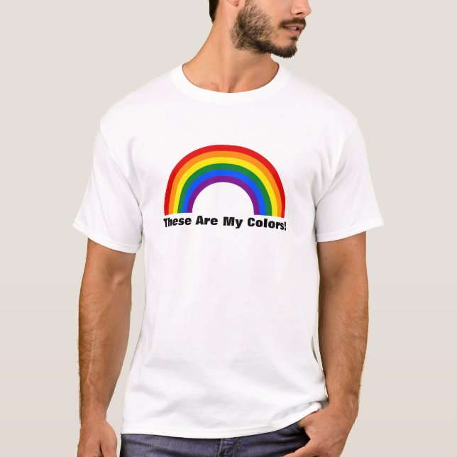 Pride T-Shirt för hbt-regnbåge (Framsida)