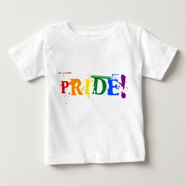 Pride T-Shirt för hbt-regnbåge (Framsida)