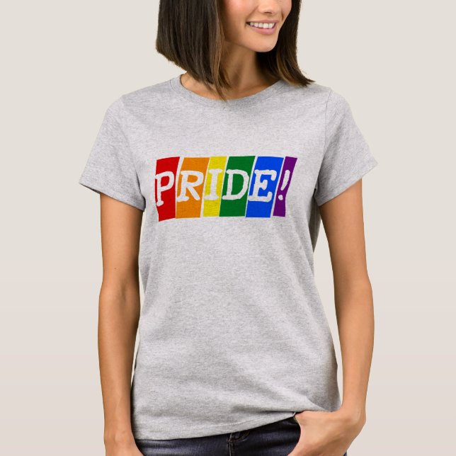 Pride T-Shirt för hbt-regnbåge (Framsida)