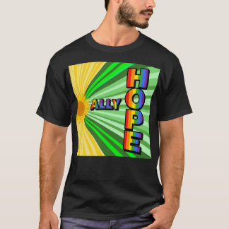 Pride T-Shirt - LGBTQ+-stöd för "HOPE"- "Radiant S