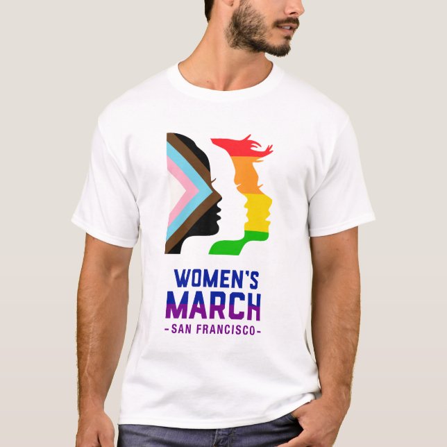 Pride T-Shirt Women's March San Francisco (Framsida)