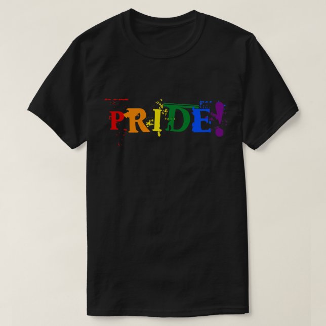 Pride T-skirt av hbt-regnbåge Tee Shirt (Design framsida)