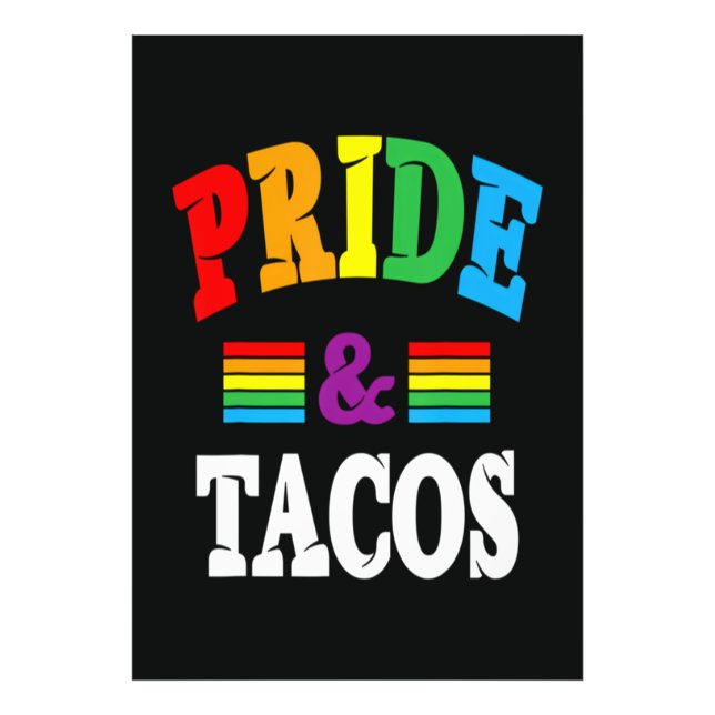 Pride Tacos Hbt Fototryck (Framsidan)
