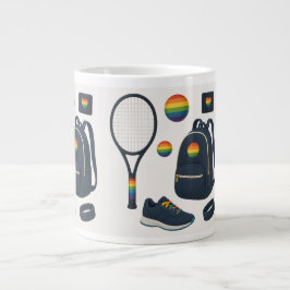 Pride tennis Equipment for Player Pride Month Jumbo Mugg