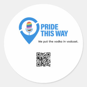 Pride this Way Ikon Flasköppnare Runt Klistermärke
